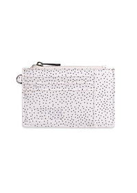 Scattered Polka Dot Wallet in White