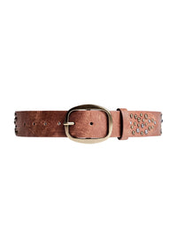 Scattered Stud Belt in Saddle Brown