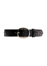 Scattered Stud Belt in Onyx