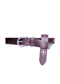 Extended Stud Belt in Garnet