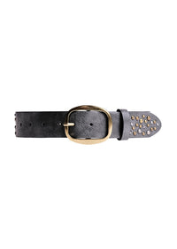 Scattered Stud Belt in Ash Grey