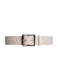 Cracked Leather Belt in Stone
